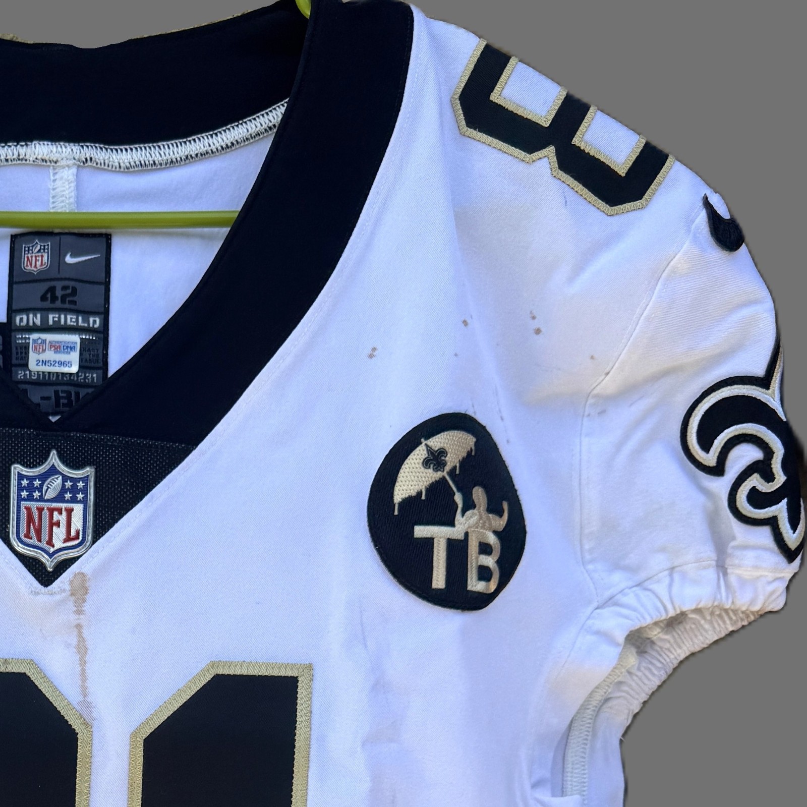 Cameron Meredith GAME WORN💪10/21/18 PHOTO MATCHED📸 New Orleans Saints ⚜️Jersey view 10