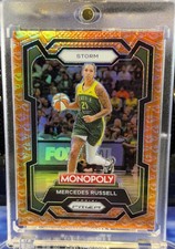 2024 Panini Prizm Monopoly WNBA 🏀 -  Mercedes Russell - Orange Handshake ⛈️