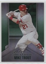 2020 Panini Chronicles Titanium Green Mike Trout #1 0j35