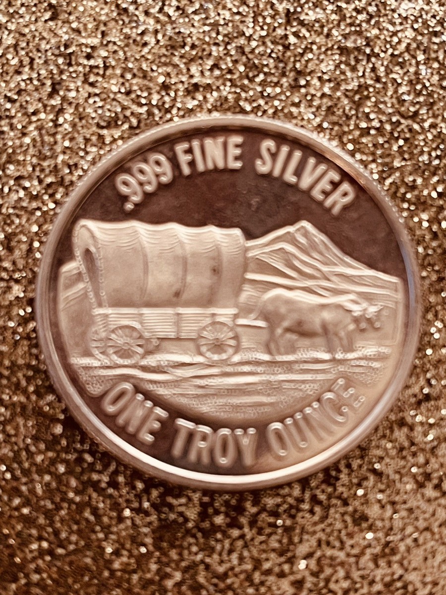 One troy ounce Silver Round American Prospector .999 Fine | eBay