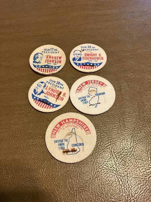 Lot of 5 Milk Caps