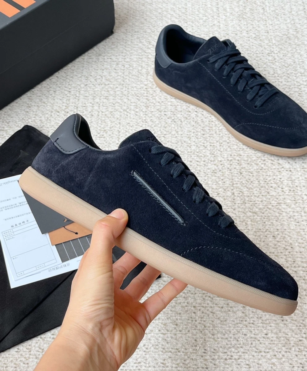廃盤 希少 Ermenegildo Zegna Tahitian Wood Preços baixos em Tênis Casual Preto para homens Ermenegildo Zegna