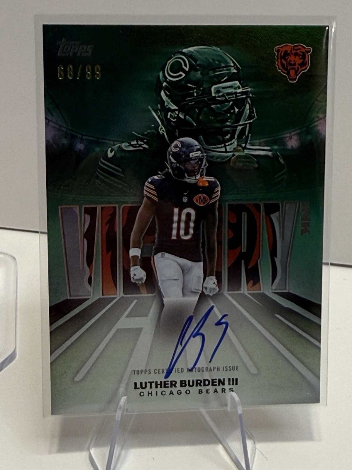 Topps 2026 Flagship Luther Burden III Bears Victory Ink On Card Auto #68/99