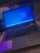 Dell Touchscreen Laptop Windows 10 Home 4GB RAM Intel 2.30GHz Grey Student PC