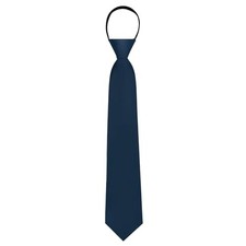 Ties for Women, Womens Black Neck Tie, Zipper Pre Tied Girls Female Navy Blue