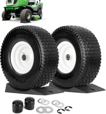 15x6.00-6 Flat Free Lawn Mower Tire And Wheel Comes With Tire Saver Ramp 15x6- 15x6.00-6 Flat Free Lawn Mower Tire And Wheel Comes With Tire Saver Ramp 15x6-