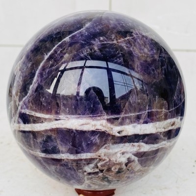 Natural Dream Amethyst Quartz Crystal Sphere Ball Healing 3000g