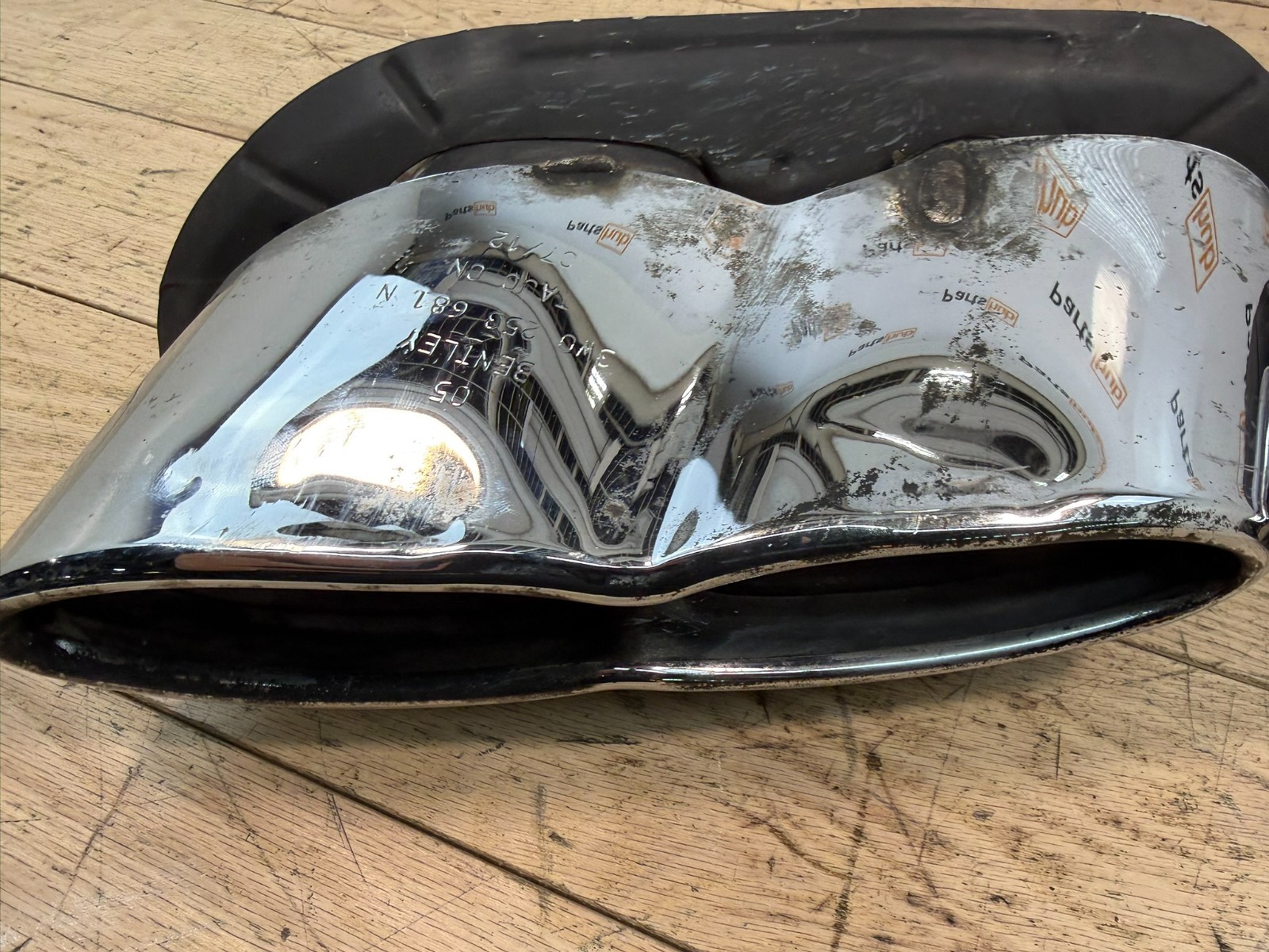 2013 BENTLEY CONTINENTAL GT COUPE OEM LEFT & RIGHT MUFFLER TIPS 3W0253682N