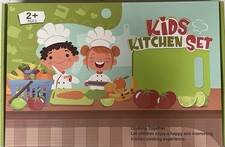 Kids Kitchen Set, 2 Ages, 28 Pieces, New