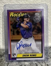 Drew Romo /50 2025 Topps Update Series -1990 Topps Baseball Autographs Gold