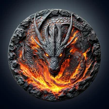 Wooden Puzzles for Adults, 3D Fire Dragon Puzzles, Wood Adult Puzzle, Birthday G