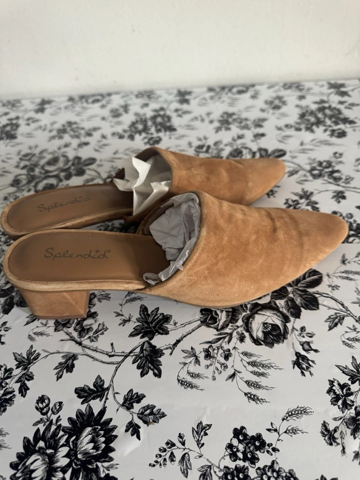 Espléndida ropa de trabajo diaria causal Lorelei para mujer punta tacón bloque tacón mulas Foto 3 de 4