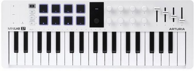 Arturia MiniLab 37 mk3 Slim-key Controller - White