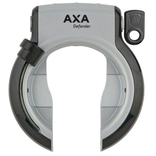 Antifurto bici da corsa Axa Defender nero/argento (apertura 50mm/opzione cavo an