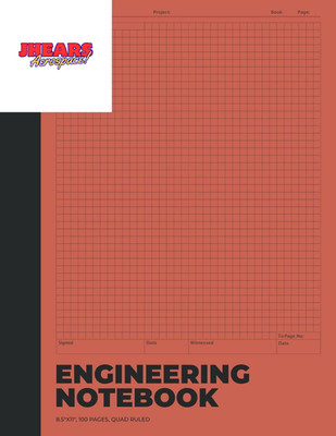 Engineering Notebook: Paper Notebook, Graph Paper  jhears aerospace