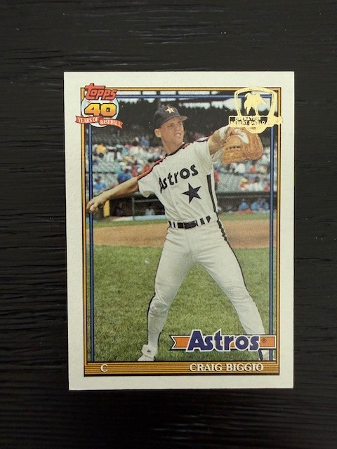 1991 Topps Desert Shield #565 Astros Craig Biggio MT
