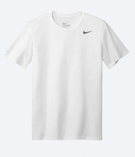 Nike Legend Short Sleeve Poly T-Shirt White ADULT SMALL