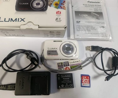 Panasonic Lumix DMC-S3 Digital 14Mpx Camera 2GB Memory Card + Accessori - Imagen 1 de 4