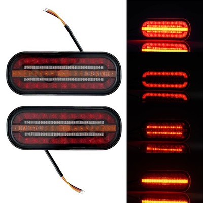 2x LED Rückleuchte mit 3 Funktionen E9 dynamischer Blinker 12V 24V für Anhänger