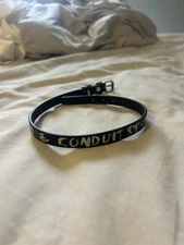 vivienne westwood black wristband/ choker 