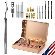 Dental Universal Implant Removal Kit Golden Box Broken Screws Extract Tool Set