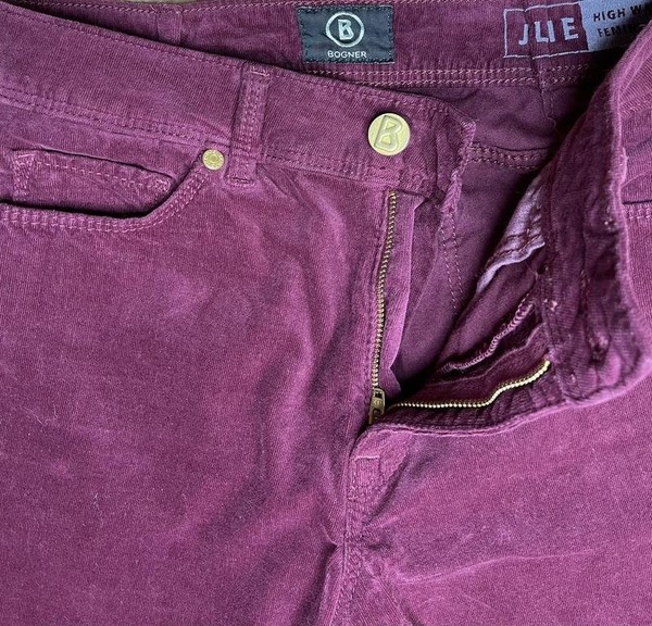 Women Bogner Jeans Purple Velvet S