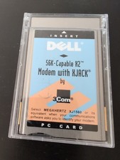 Dell 3Com 56K-Capable X2 PCMCIA Modem with XJack - XJ1560 USED