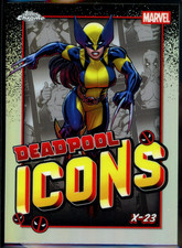 2025 Topps Chrome Deadpool X-23 Icons Refractor DI-5 Laura Marvel