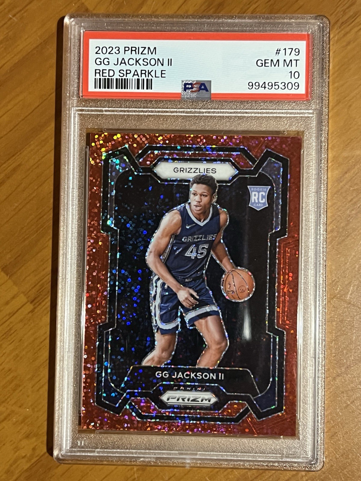 GG Jackson Red Sparkle (RC) 2023-24 Panini Prizm - #179 | PSA 10