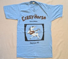 Vintage 80s Crazy Horse Saloon Single Stitch T Shirt Size Small Daytona 1985 Tee