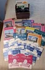 Sawyer's Viewmaster with 38 Reels-Sets And Singles,  GAF, Kodak c.1950's Nice