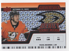 2022-23 Pavol Regenda Upper Deck Credentials Ticket Access Rookie RC /149 #176