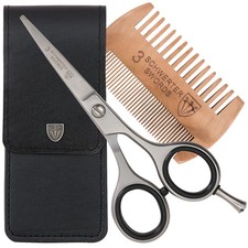 professional BEARD MUSTACHE HAIR SCISSORS with BEARD COMB, stainless steel,...