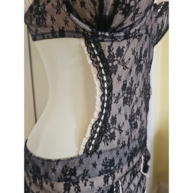 Victoria&rsquo;s Secret Sexy Little Things French Maid Lingerie 36C Lace Babydoll Y2K