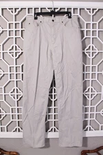 Geoffrey Beene Pants Mens 34 Beige Khaki Chino Business Work Preppy Cotton 34x34