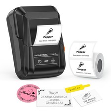 SUPVAN T50M Pro Bluetooth Label Maker Machine w/Tape, Wide Waterproof Label