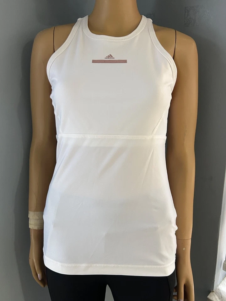 Camiseta sin mangas Adidas Stella McCartney Tenis Barricade Racerback Blanca Talla S XS 0 Foto 2 de 4