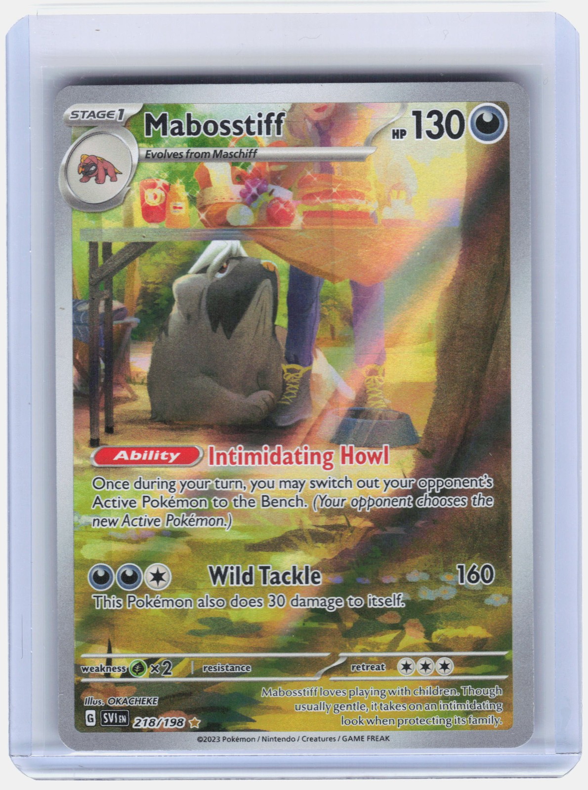 Pokemon SV01: Scarlet & Violet Base Set #218/198 Mabosstiff