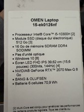Portable HP Omen 15-ek0126nf