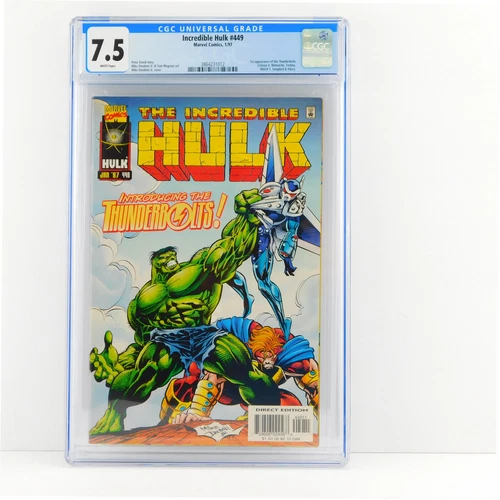 The Incredible Hulk 449 CGC 7.5 1st THUNDERBOLTS
