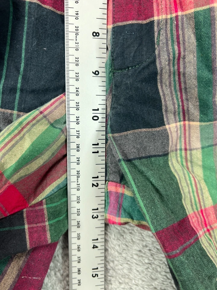 Pantalones Cortos De Colección Dockers X Levis Para Hombres 34 Madra Patchwork Chino a Cuadros 7" Entrepierna Plisada Foto 3 de 4