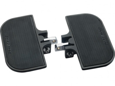 Custom Chrome  Tour Ease Mini Floorboards Black   | Passend für verschiedene