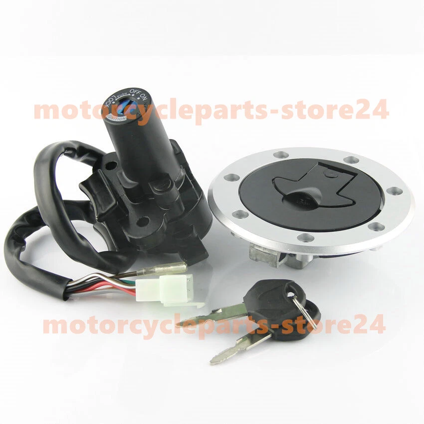 Ignition Key Switch Fuel Cap Lock Set for Kawasaki Ninja ZX-7R ZX750 2000-2001 - Imagem 3 de 4
