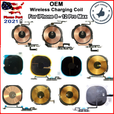 OEM Wireless Charging Coil Volume Cable For iPhone 11 12 Pro XS Max XR X 8 Plus