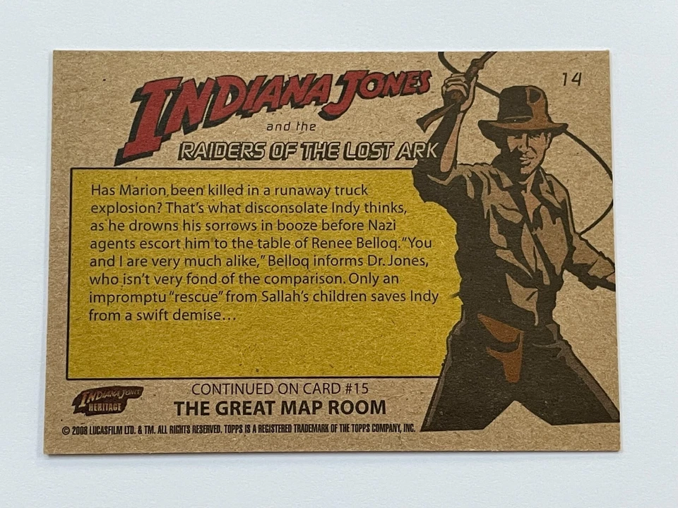 2008 Topps Indiana Jones Heritage #14 - "The Taunts of Rene Belloq" - Image 2 of 2