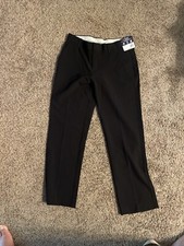 Boys CHAPS Black Dress Pants 14 Husky Polyester Rayon