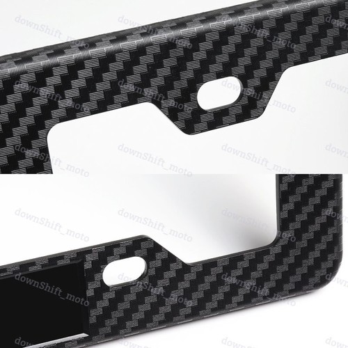 X2 For 7.0L LS7 Car Emblem with Carbon Look ABS License Plate Tag Frame Cover - Picture 2 of 4