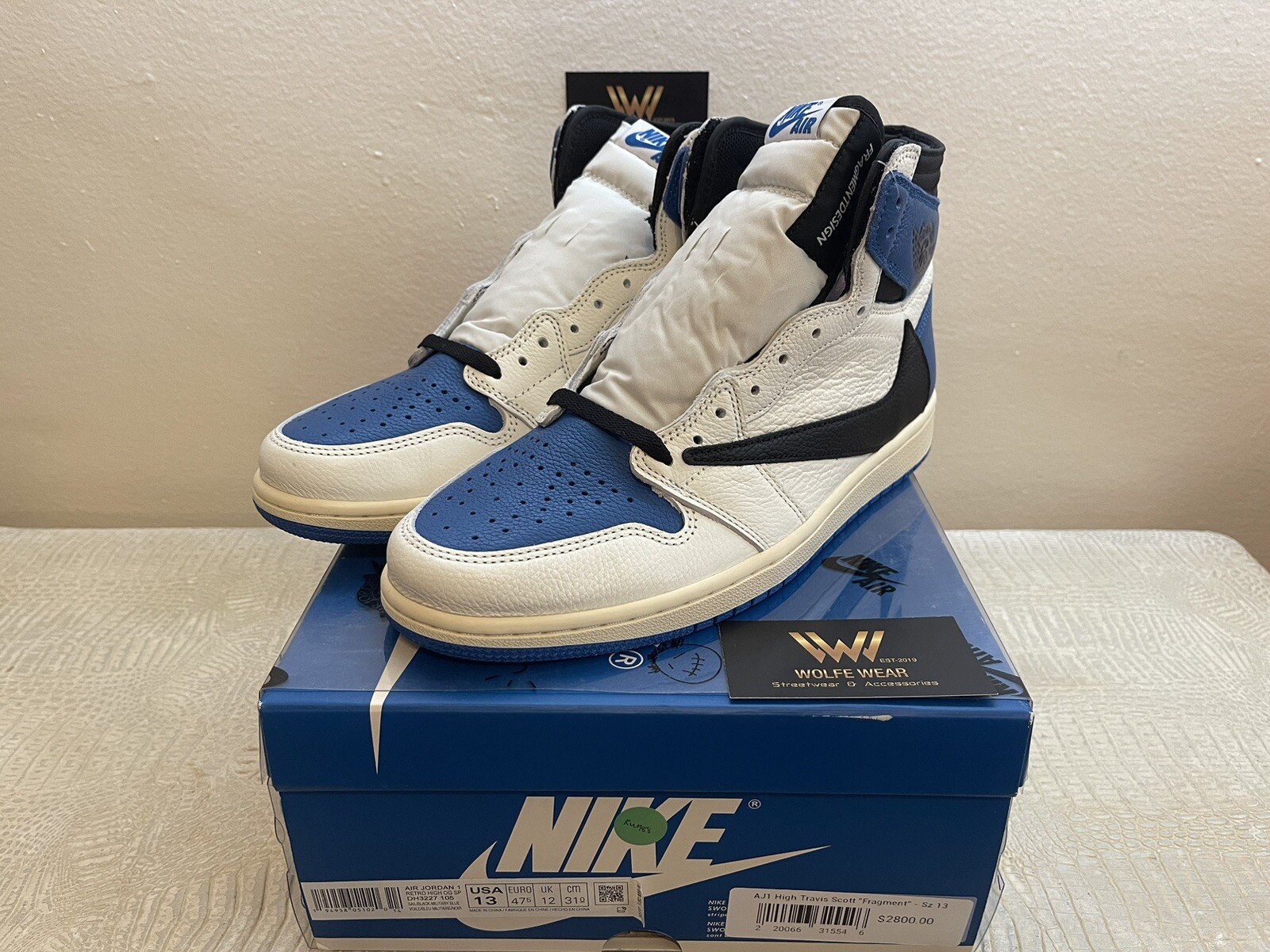 Jordan 1 Retro x Fragment Design x Travis Scott High Blue for Sale |  Authenticity Guaranteed | eBay