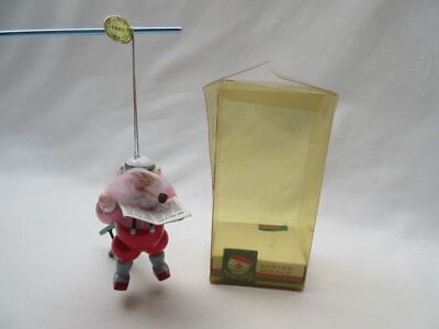 Vintage Retro Kitsch Kurt Adler Holz Weihnachtsmann Christbaumschmuck 80er Jahre