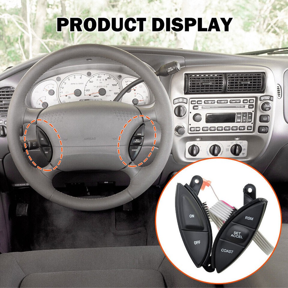 Ford Ranger Buttons Steering Wheel Cruise Control Switch Buttons for Ford Ranger Explorer ...
